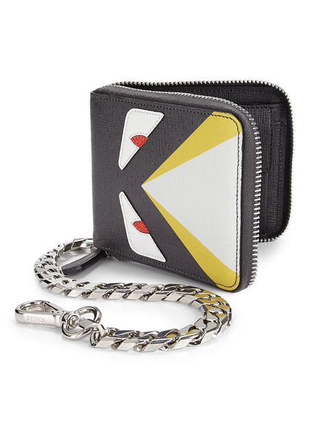 men's fendi wallet|fendi zipper wallet.